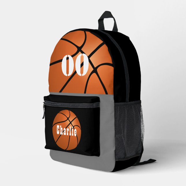 CUSTOM BASKETBALL BAG PERSONALISZE SPORT BAG BEDRUCKTER RUCKSACK (Rückseitige Ecke Rechts)