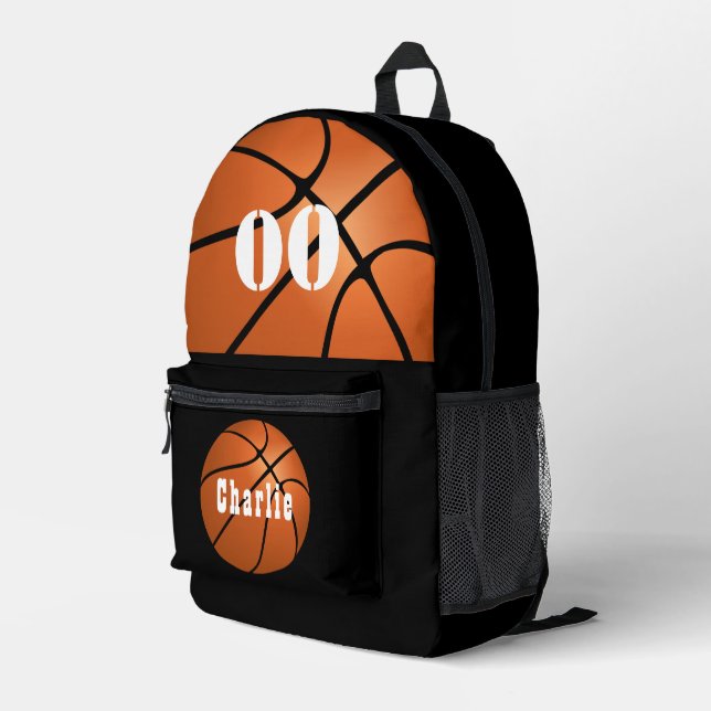 CUSTOM BASKETBALL BAG PERSONALISZE SPORT BAG BEDRUCKTER RUCKSACK (Rückseitige Ecke Rechts)