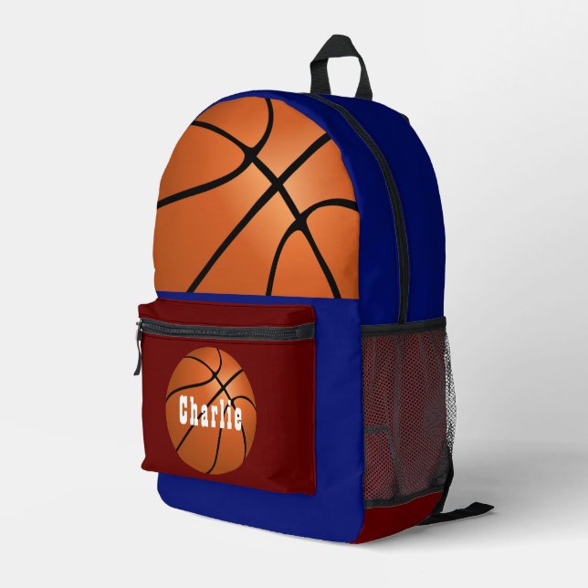 CUSTOM BASKETBALL BAG SPORTS BEDRUCKTER RUCKSACK (Rückseitige Ecke Rechts)