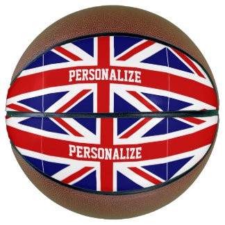Custom Basketball Britische Union Jack Flag