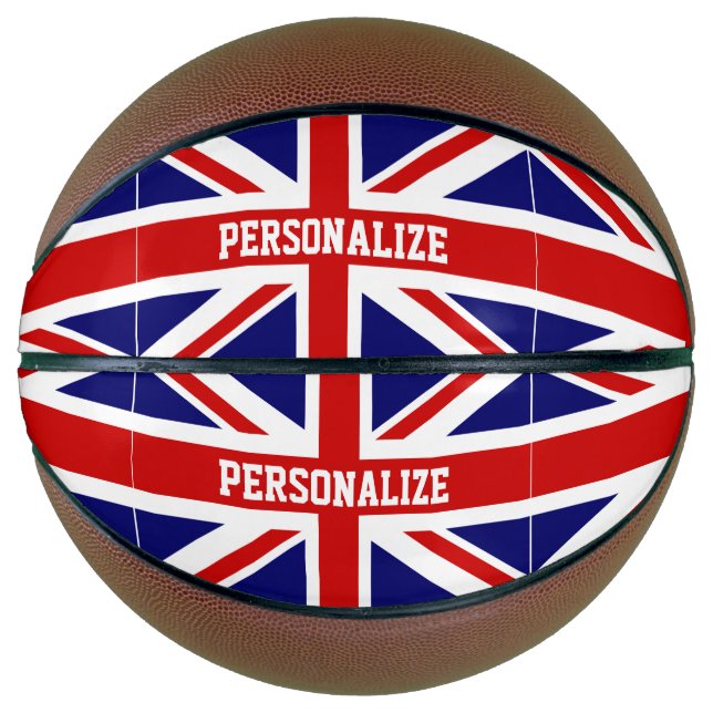 Custom Basketball Britische Union Jack Flag (Vorderseite)