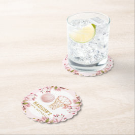 Custom Basketball Girl Geburtstag Untersetzer