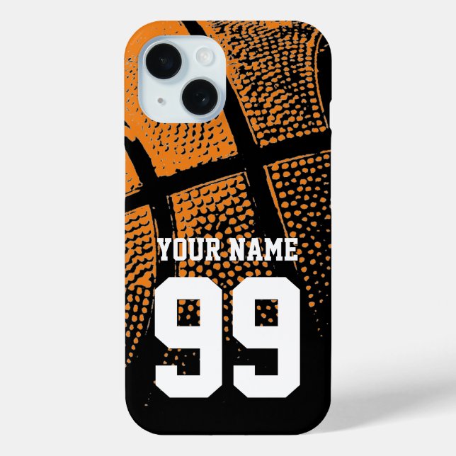 Custom Basketball Jersey Nummer cool Case Mate (Rückseite)