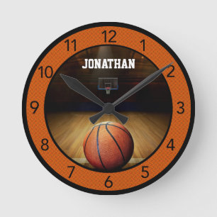 Custom Basketball Large Clock Runde Wanduhr