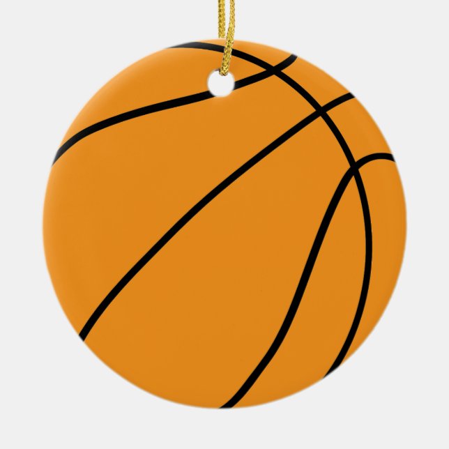 Custom Basketball Lover Geschenk für Sportteam Keramik Ornament (Vorne)