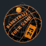 Custom Basketball Personalisiert Dartscheibe<br><div class="desc">Für den Fan von allem Basketball. Viel Spaß!</div>