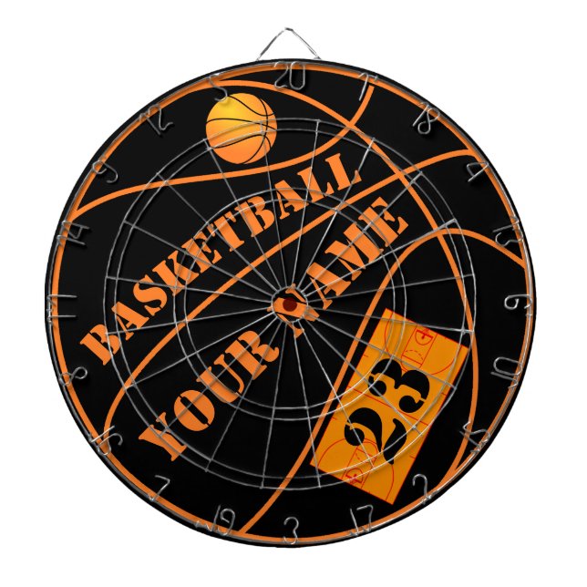 Custom Basketball Personalisiert Dartscheibe (vorne)
