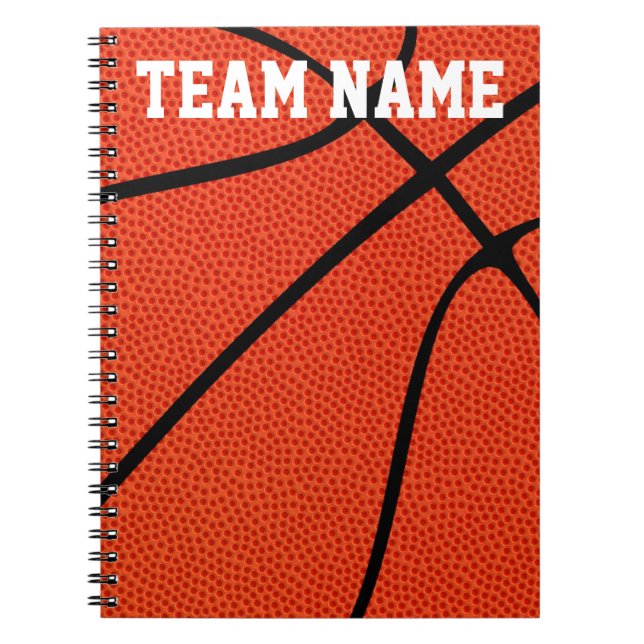 Custom Basketball Player, Coach oder Team Notebook Notizblock (Vorderseite)
