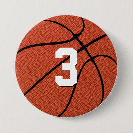 Custom Basketball Player Jersey Nummer oder Buchst Button