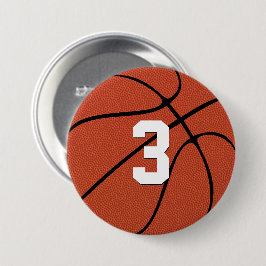 Custom Basketball Player Jersey Nummer oder Buchst Button