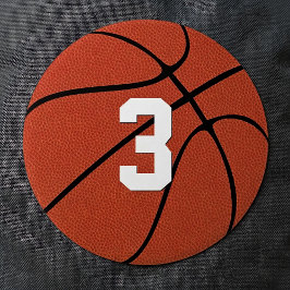 Custom Basketball Player Jersey Nummer oder Buchst Button