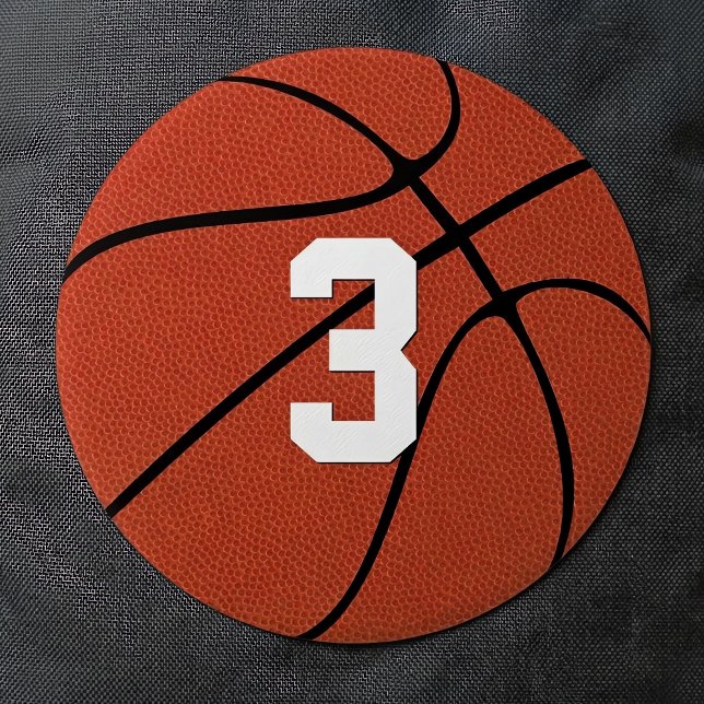 Custom Basketball Player Jersey Nummer oder Buchst Button (Make your own basketball button with custom basketball player number, initials or school letters.)