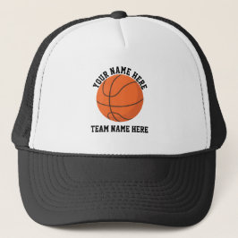 Custom Basketball Sports Team Player Fan Cute Truckerkappe