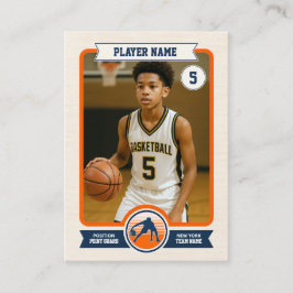 Custom Basketball Trading Card, Retro Player Card Telefonnummerkarte