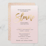 CUSTOM Bat Mitzvah Invite blassrosa gold SLOANE Einladung<br><div class="desc">*** HINWEIS - DER GOLDFOLIENWIRKUNG IST EIN DRUCKBILD *** - - - - - - - - - - - - - - - - - - - - - - - - - - - - - - - - - - - - - - - - - -...</div>