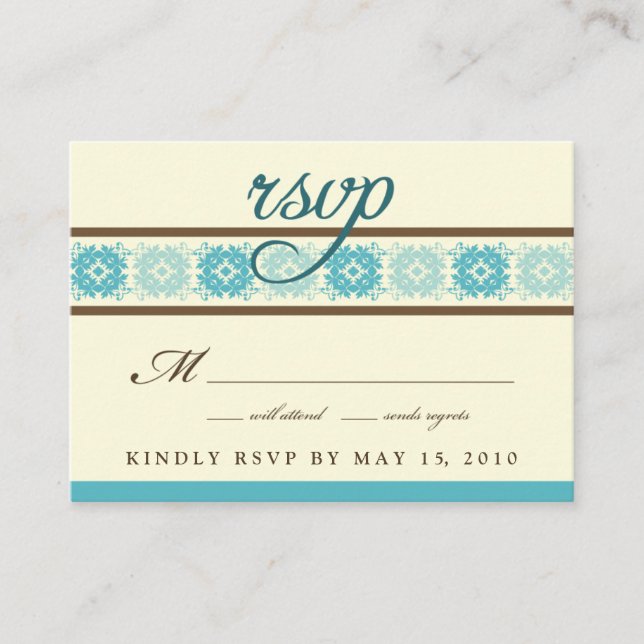 ::custom: bat mitzvah RSVP card Begleitkarte (Vorderseite)