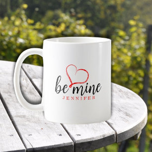 Custom Be Mine, Simple Valentine Day Kaffeetasse