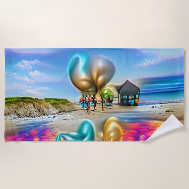 Custom Beach Balloons und Sand Beach Handtuch (Vorderseite)