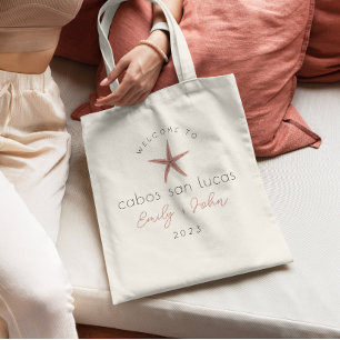 Custom BEACH Hochzeitsempfang Fisch Tote Tasche