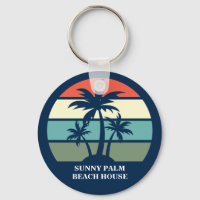 Custom Beach House Ferien Miete Blue Palm Tree