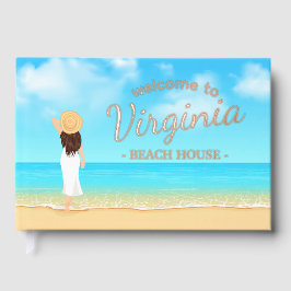 Custom Beach House Gästebuch