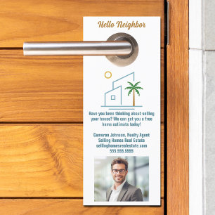 Custom Beach House Real Anwesen Company Marketing Türanhänger