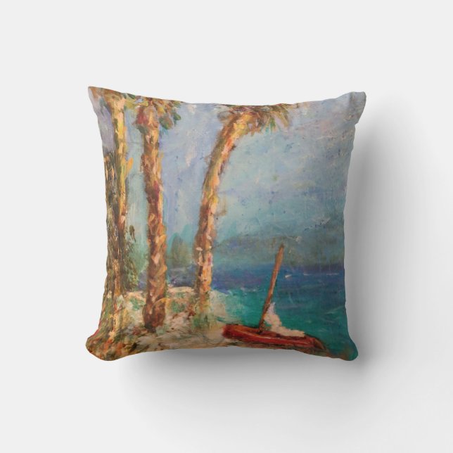 Custom Beach Outdoor Throw Kissen Für Draußen (Vorderseite)