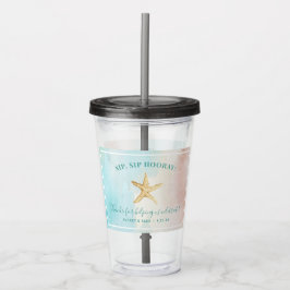 Custom Beach Themed Wedylic Tumbler Acryltrinkbecher