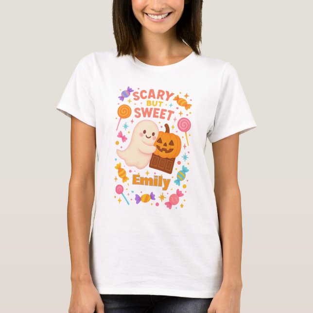 Custom Beängstigend Sweet Halloween T - Shirt (Vorderseite)