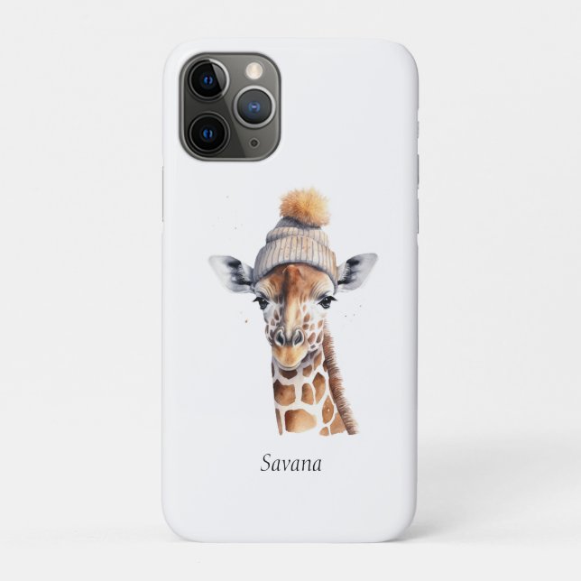 Custom Beanie Bunch Giraffe Wintermütze Case (Rückseite)