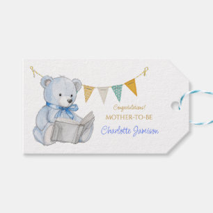Custom Bear lesen ein Buch Baby Shooter Geschenkanhänger