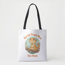 Custom Bearded Dragon Mom Tote Bag