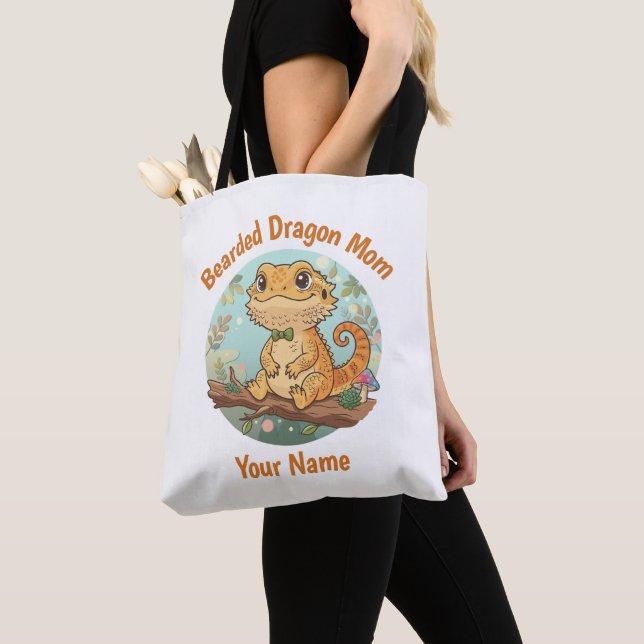 Custom Bearded Dragon Mom Tote Bag (Von Nahem)