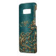 Custom Beautiful Chic Baroque Floral Swirl Muster Case-Mate Samsung Galaxy Hülle (Hinten/Links)