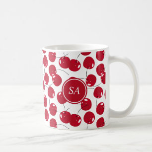 Custom Beautiful Fresh Red Cherry Muster  Kaffeetasse