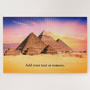 Custom, beautiful pyramids of Giza, Egypt, Puzzle