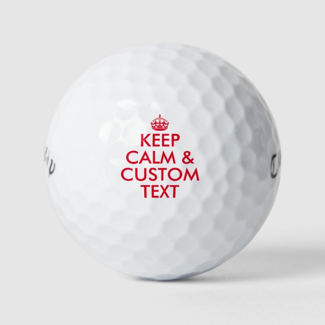 Custom Behalten Ruhe Callaway Golfball Geschenk Se (Vorderseite)
