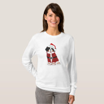 Custom Bernese Mountain Dog Santa Paws
