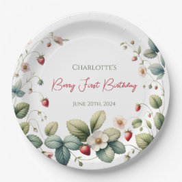 Custom Berry First Geburtstag Pappteller