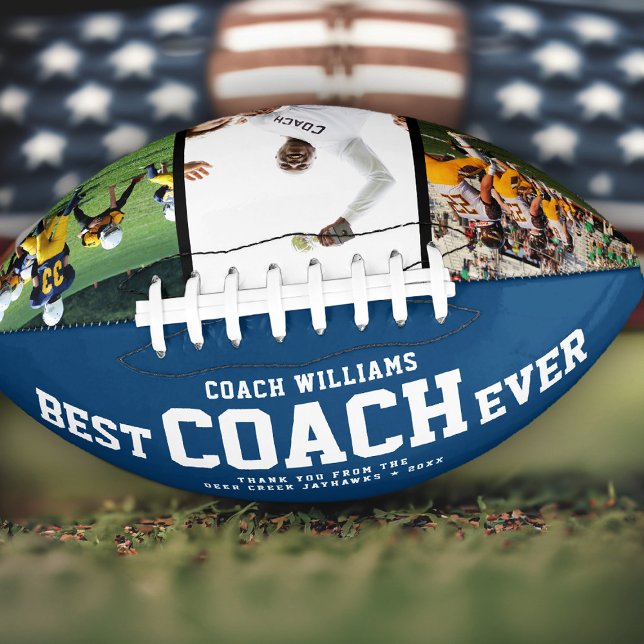 Custom BEST COACH JE Cool Danke 3 Fotos Football (Von Creator hochgeladen)