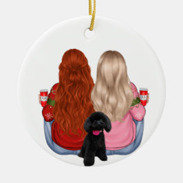 Custom Best Friends Forever Keramik Ornament