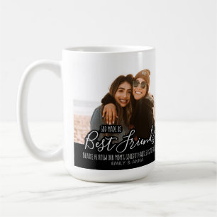 Custom Best Friends Foto Trendy Friendship Kaffeetasse
