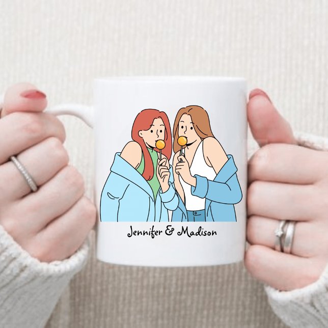 Custom Best Friends Geschenkgutscheine Freundschaf Kaffeetasse (Von Creator hochgeladen)