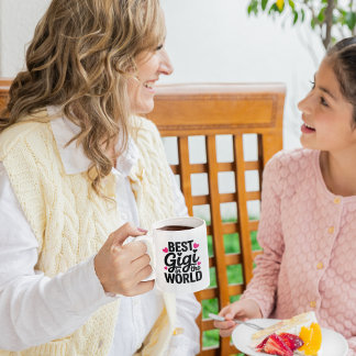 Custom Best Gigi in the World Grandma Mug Kaffeetasse