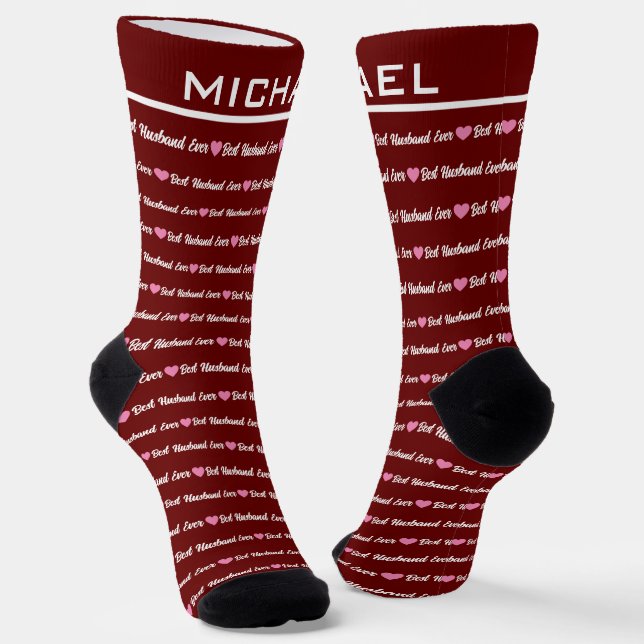 Custom "Best Husband Ever" Socken (Gewinkelt)