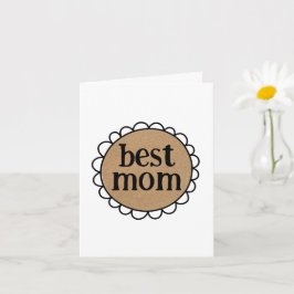 Custom BEST MAMA Muttertag skaliert Kante Karte
