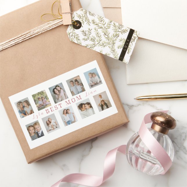 Custom Best Mom Sticker | Mother's Day Gift (Schenken)