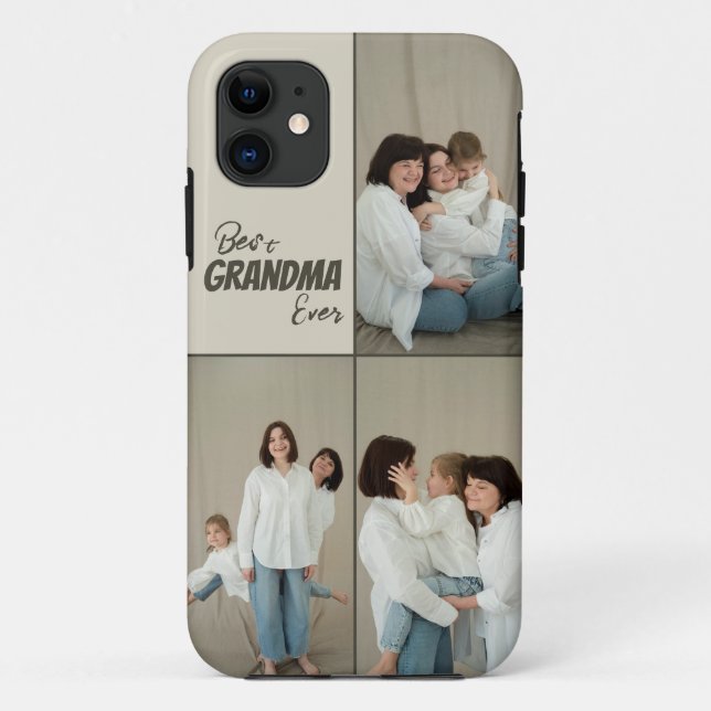 Custom Best Oma je Fotos iPhone Case (Rückseite)