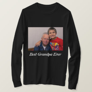 Custom Best Opa Ever Foto T-Shirt