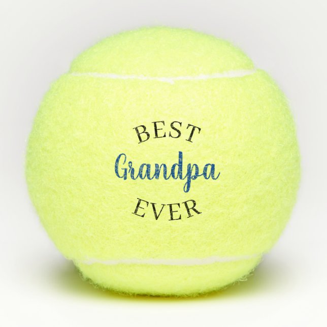 Custom Best Opa Papa Gramps Ever Tennisbälle (Vorderseite)